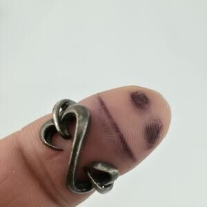 Kay Jewelers Jane Seymour Open Heart Sterling Silver 925 Ring Patina Size 6